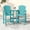 Aruba, variant on KINGYES Tall Adirondack Chairs Set of 2 with Double Connecting Tray, HDPE All-Weather Adirondack Barstools, Bar Height Outdoor Chairs for Patio, Deck, Backyard, White