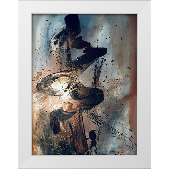 Ehret, Andrea 19x24 White Modern Wood Framed Museum Art Print Titled - Calligraphy