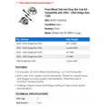 thumbnail image 2 of Front Wheel Hub and Sway Bar Link Kit - Compatible with 2002 - 2005 Dodge Ram 1500 2003 2004, 2 of 2
