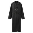 thumbnail image 4 of RYDCOT Wool Overcoat Women Plus Size Winter Double Breasted Wool Blend Coat Casual Long Pea Trench Coat Jackets with Pockets Outwear Sale, 4 of 5