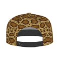 thumbnail image 4 of Haiem Snake Skin Classic Snapback Cap Flat Bill Hat Baseball Cap Adjustable Size Cotton Dad Hat, 4 of 9