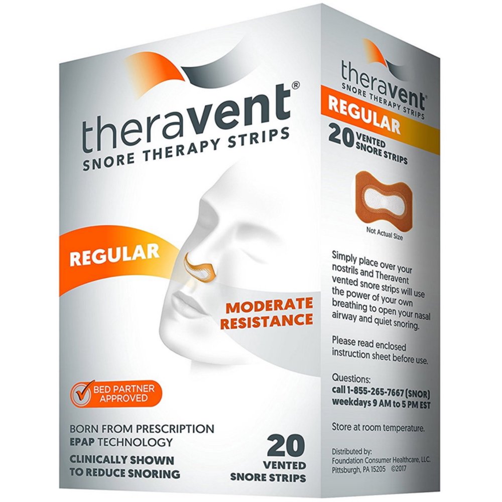 Foundation Consumer Healthcare Theravent Snore Strips, 20 ea Walmart