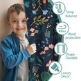 thumbnail image 3 of Blackout Kids Curtains,Pioneer Flower Floral Print Pattern Childrens Insulated Curtains Set Of 2,Bedroom Essentials,Toddler Room Decor 42"x63", 3 of 5