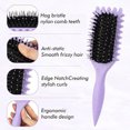 thumbnail image 2 of Brosse à Boucles Violette - Brosse à Boucles Rebondissante, Brosse de Coiffure Définissante, 2 of 4
