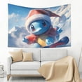 thumbnail image 3 of Squirtle Tapestry For Bedroom, Art Wall Hanging Tapestries Wall Hanging For Home Decor Beach Towel Tv Background Panels, Living Room Decor 60x40in, 3 of 9