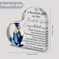 thumbnail image 3 of Modern Home Decor, Graduation Keepsake Heart Shaped Acrylic Souvenir Perfect Graduation and Decoration, 3 of 8