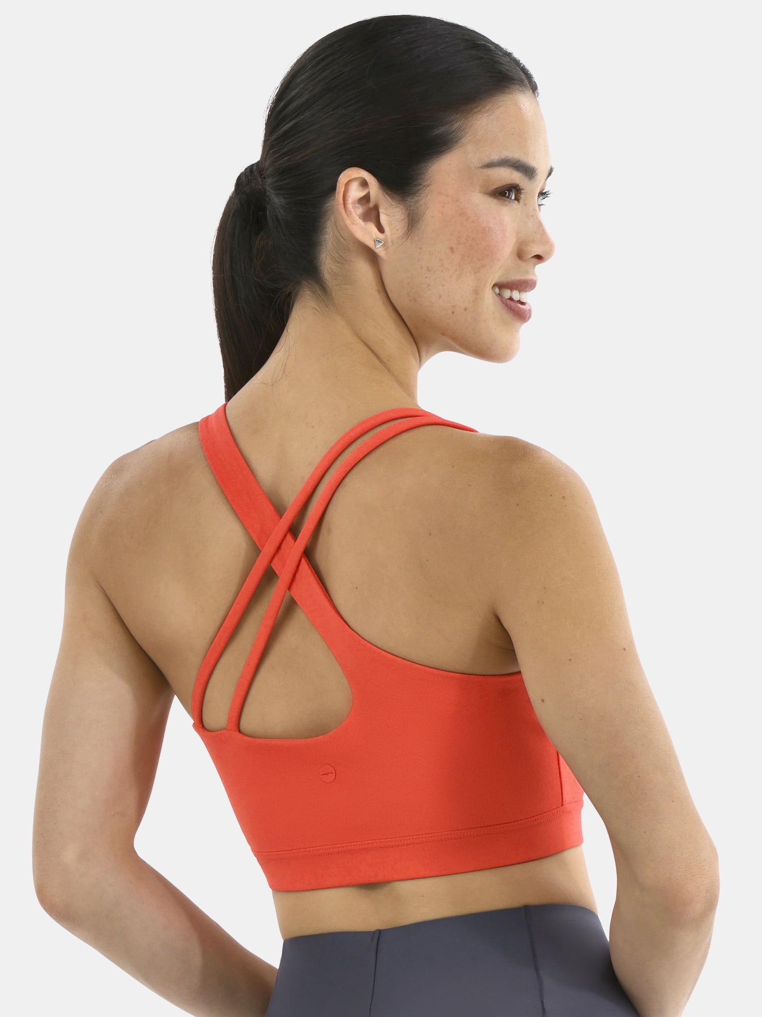 Avia Women's and Women’s Plus SoftSculpt One Shoulder Sports Bra, Sizes XS-4X