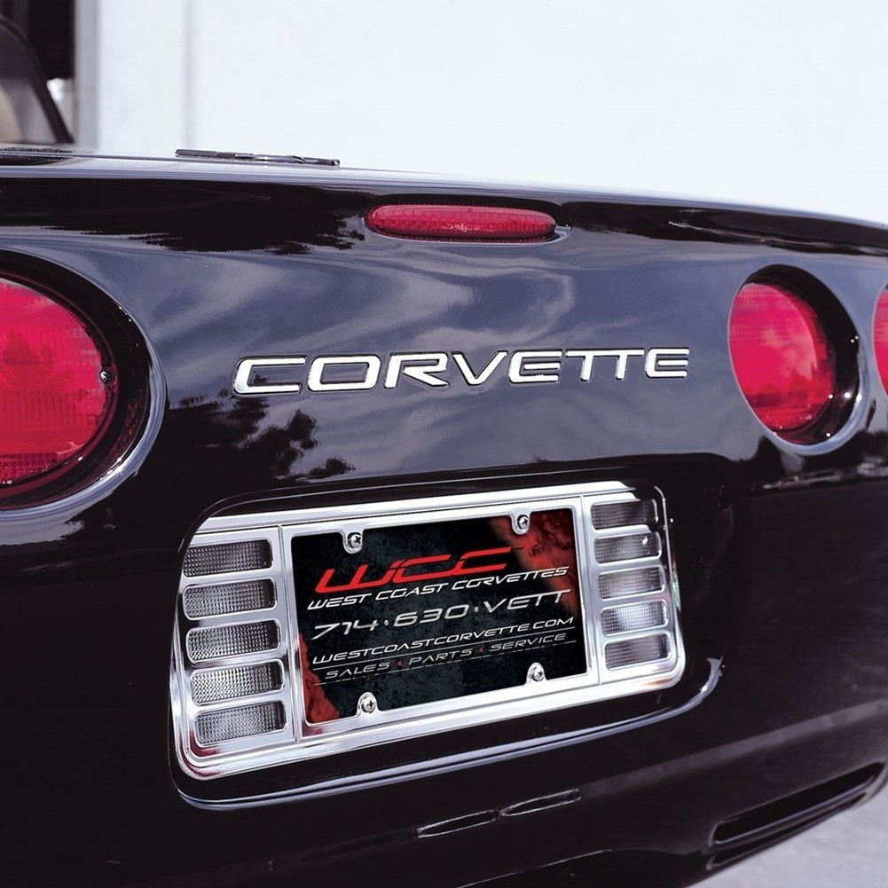 1997-2004 Corvette C5 rear inserts letters STAINLESS STEEL