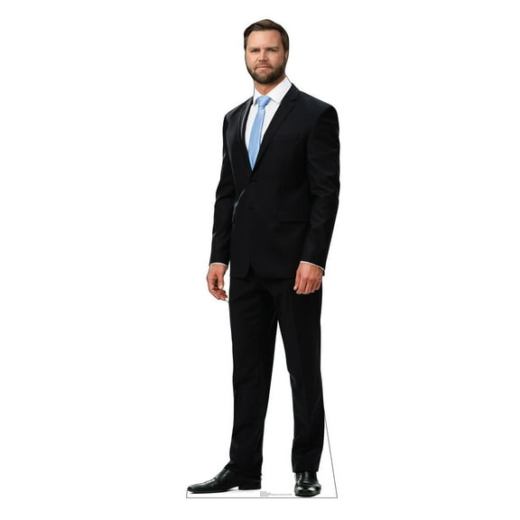 Life-size Outdoor Coroplast Cutout of JD Vance