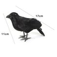 thumbnail image 5 of Realistic Crow Handmade Black Feathered Crow For Halloween Decorations Birds, 5 of 5