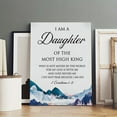 thumbnail image 3 of Bible Verse Inspirational Wall Decor I Am A Daughter of The Most High King 2 Corinthians 6 18 Christian Gifts(1) Poster Wrapped Wooden Frame Wall Decor,Canvas Wall Art for Living Room,Bedroom,Office,, 3 of 5