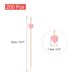 thumbnail image 2 of Uxcell 200Pcs Palillos de cóctel en forma de corazón de bambú para bebidas, alimentos y frutas, rosa, 2 of 6