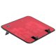 thumbnail image 3 of EeaseMX Enfriador para portátil de 14 pulgadas, 5 V, doble ventilador, USB, externo, almohadilla de enfriamiento, soporte delgado, panel metálico silencioso (rojo), 3 of 7