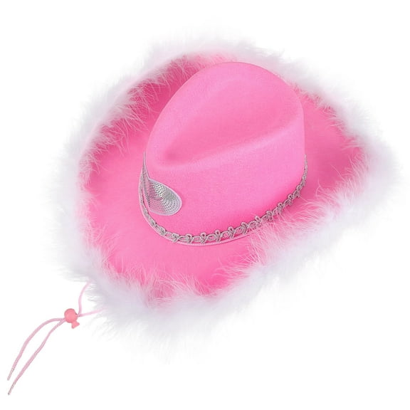 PTOOTP Cow Girl Hats Pink Hat Cowgirl Multi 1Pack
