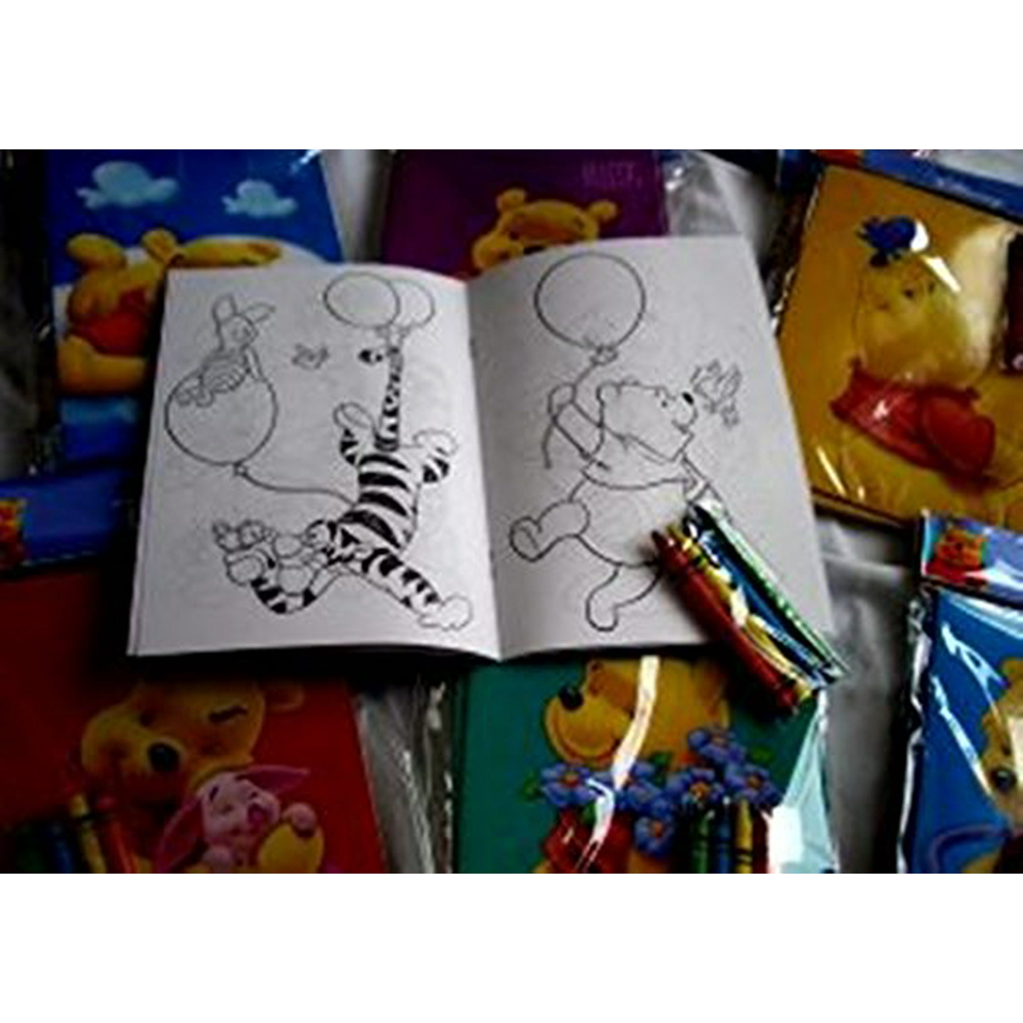 Download Coloring Book 12 Sets Of Disney Winnie The Pooh Friends And Crayon Set Children Party Favors Bag Filler Walmart Canada
