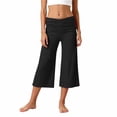thumbnail image 7 of Oiyii Girls Summer Pants Solid Pleated Waist Wide Leg Boggy Cropped Pants, Sizes 5-14Y, 7 of 7