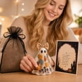 thumbnail image 5 of Izexuh 2D Acrylic Ghost Tabletop Ornament, Halloween Home Decor, Flat Silhouette Cutout with Sturdy Stand for Shelf Desk Mantel and Party Room Display, 5 of 6