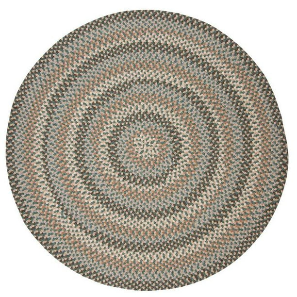 Colonial Mills BC54R036X036 3 ft. Boston Common Round Rug, Driftwood  Teal 