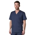 thumbnail image 2 of Maevn EON Men's Mesh 3-Pocket V-Neck Top & Men's Half Elastic Cargo Pant Scrub Set, 2 of 5