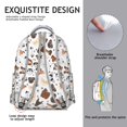 thumbnail image 5 of Dachshund Dog Boston Terrier Dog Backpack for School,Cute School Bag,Schoolbag with Adjustable Shoulder Straps & Padded Back,15.3"x11"x7.1".﻿, 5 of 6