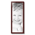 thumbnail image 2 of ArtToFrames 8" x 21" Cherry Picture Frame, 8x21 inch Red Wood Poster Frame (WOM-4213),  Pack, 2 of 6