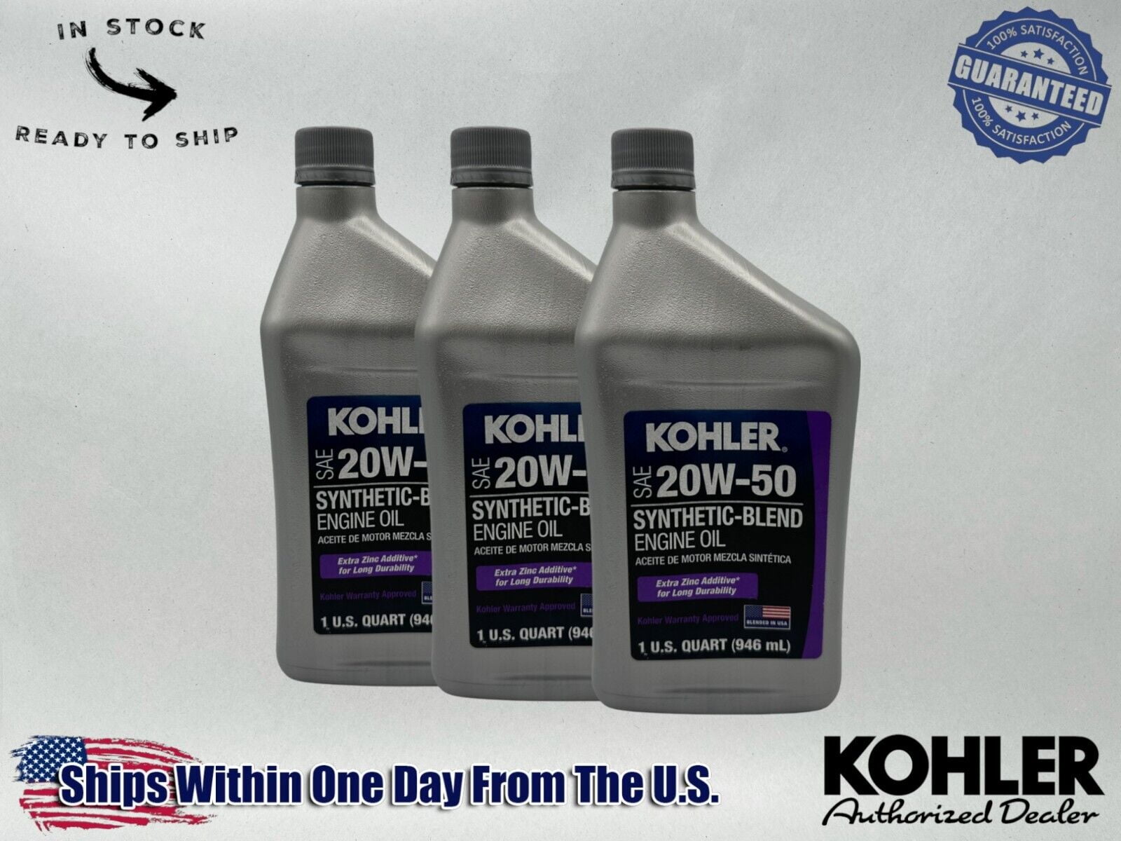 Kohler Engine Oil Kohler Synthetic Blend Universal 10W-30 Oil Case - Foto 12