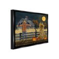 thumbnail image 4 of Stupell Industries Scarecrow Farm Landscape Holiday Painting Black Floater Framed Canvas Art Print Wall Art, 31 x 25, 4 of 10