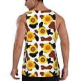 thumbnail image 3 of Easygdp Cow Print Sunflower Men's Tank Top, Sleeveless Muscle T Shirts, Breathable, Quick-Dry, Loose for Gym, Running, Fitness - Medium, 3 of 9