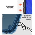 thumbnail image 4 of Ringke Fusion Case Compatible with LG V40 ThinQ, Transparent PC Back TPU Bumper Drop Protection Phone Cover - Aqua Blue, 4 of 7