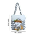 thumbnail image 5 of Plush Christmas Small Gift Bag 3D Snowman Santa Doll Fruit Candy Bag Christmas Eve New Year Tote Bag for Xmas Party Supplies, 5 of 7