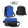 thumbnail image 2 of Zufioo Blue Glitter Insulated Lunch Bag,600D Polyester Oxford Fabric, Leakproof & Reusable Lunch Tote, Adjustable Shoulder Strap,Food Freshness Keeper with Utensils, 2 of 7