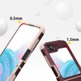 thumbnail image 4 of Rugged Shockproof Samsung Flip 5 Case Hybrid Drop Protection, Rugged Hybrd Protective Hard PC Hinge Protection Lip Raised Phone Cover for Samsung Z Flip 5 5G (2023), Winered, 4 of 7