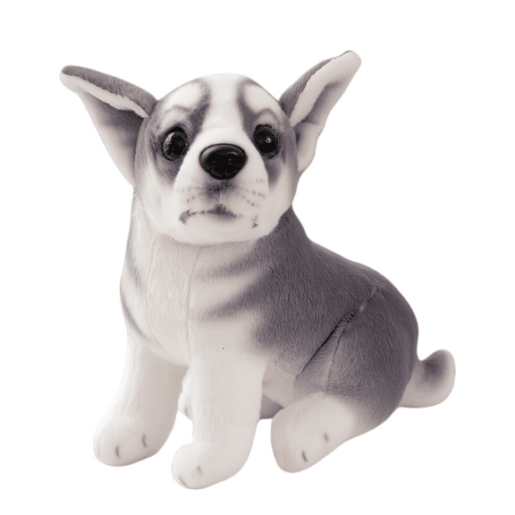 Cute Husky Dog Plush Toy Simulation Stuffed Soft Animal Pet Dog Pillow Christmas Gift