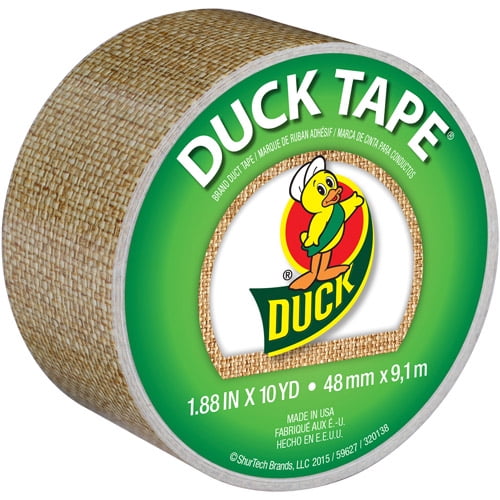 Duck Brand 1 Beige Burlap Printed Duct Tape 1 Each 10 Yds Walmart Com Walmart Com