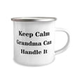 thumbnail image 2 of Cute Grandma 12oz Camper Mug, Keep Calm Grandma Can Handle It, Present For Grandmother, Appreciation Gifts From Grandchild, Coffee Mug, Gifts for Grandma, Personalized mug, Christmas gift, 2 of 2