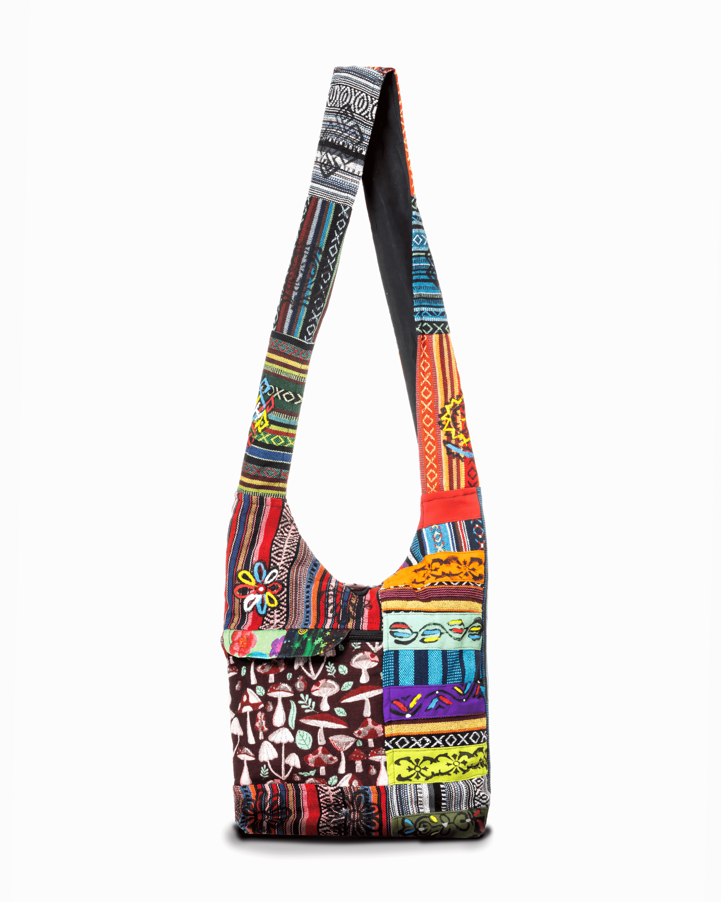 Kathmandu Collection Vintage Patchwork Hobo Bag with Water  display picture 3