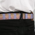 thumbnail image 4 of Looney Tunes Belt, Seatbelt Buckle Belt, Porky Pig Hip Hop Expression Lavender, Youth 22 to 32 Inches, 4 of 9
