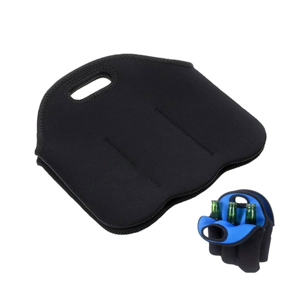 Ciwanning 6 Pack Insulated Beverage Carrier Beer Bottle Can Holder for 12oz/330ml Bottles Camping Bottle Holder Beer