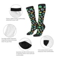 thumbnail image 6 of Daiia Sports Socks Geometric Dinosaur Printed Novelty Crew Socks for Men Women Knee High Socks Cotton Socks Soft & Breathable Support Unisex Socks, 6 of 9