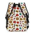 thumbnail image 4 of Pofeuu Hot Dog Pizza Print Backpack for Men and Women - Basic Bookbag Casual Daypack Backpacks for College Work Travel-One Size, 4 of 5