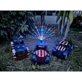 thumbnail image 4 of Direct International Rustic Metal Vintage patriótico Pickup Truck Planter Antique Red White Blue Decor Direct International 505-15570, 4 of 4