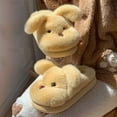 thumbnail image 5 of Cute Girls' Fuzzy Slippers Lovely Anime Doggies Soft Warm Winter House Slippers with Flat Sole Anti-slide Safe Slip-on Slipper Indoor Winter Fashion Footwear, 5 of 7