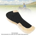 thumbnail image 4 of Saddle Pad, poliéster faux lana media silla de montura absorción de amortiguaciónada cómodo para el atrenamiento, 4 of 7