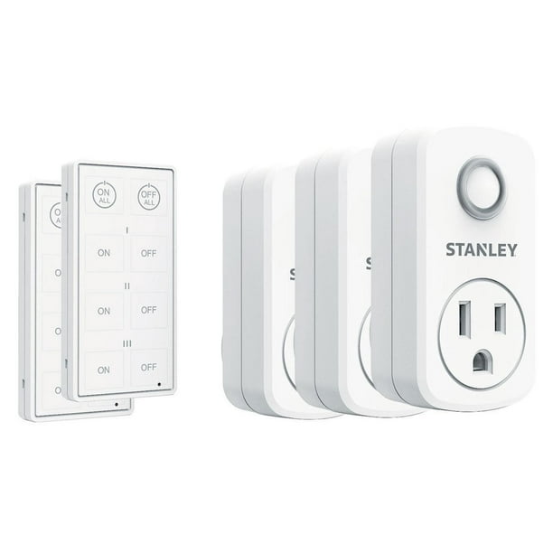 STANLEY Wireless Outlet Switch System with 2 Handheld Remotes Walmart