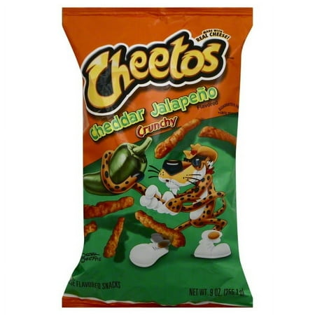 Cheetos Crunchy Cheddar Jalapeño Cheese Flavored Snack, 9 Oz.