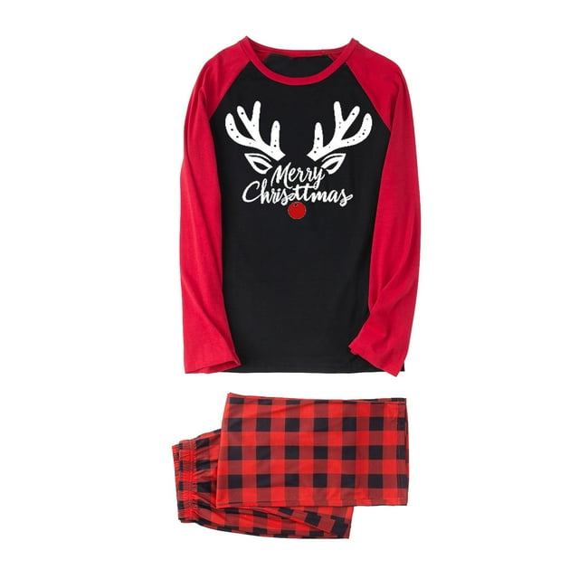 Pantalon de Pyjama pour Homme,Ensemble de Pyjamas pour Homme,Ensemble de Noël Parent-Enfant Imprimé Pyjama d'Intérieur pour Homme Ensemble Deux Pièces,Pyjamas de Noël pour Homme,Cadeaux de Noël pour Homme