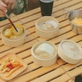 thumbnail image 2 of 1 Set Of Bamboo Steamer 3-Tier Meat Steamer Chinese Dim Sum Steamer Bamboo Food Steamers Seafood Kitchen Steamer Mini Basket Steamer For Home Kitchen, 2 of 9
