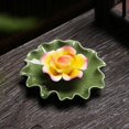 thumbnail image 2 of Incense Burner Ceramic Lotus Sticks Holder,Lotus Flower Incense Peace Meditation Handmade Incense Holders for Home Décor Yoga, 2 of 2