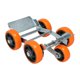 thumbnail image 2 of Plataforma elevadora de neumáticos para motocicletas y bicicletas, elevador de neumáticos de emergencia, 5 ruedas sólidas Naranja, 2 of 9