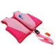 thumbnail image 4 of Chaleco de natación para niños rosa de neopreno EPE suave, resistente al desgaste, alta seguridad, buena flotabilidad, evita rozaduras, chaleco de natación para bebés con silbato L, 4 of 14
